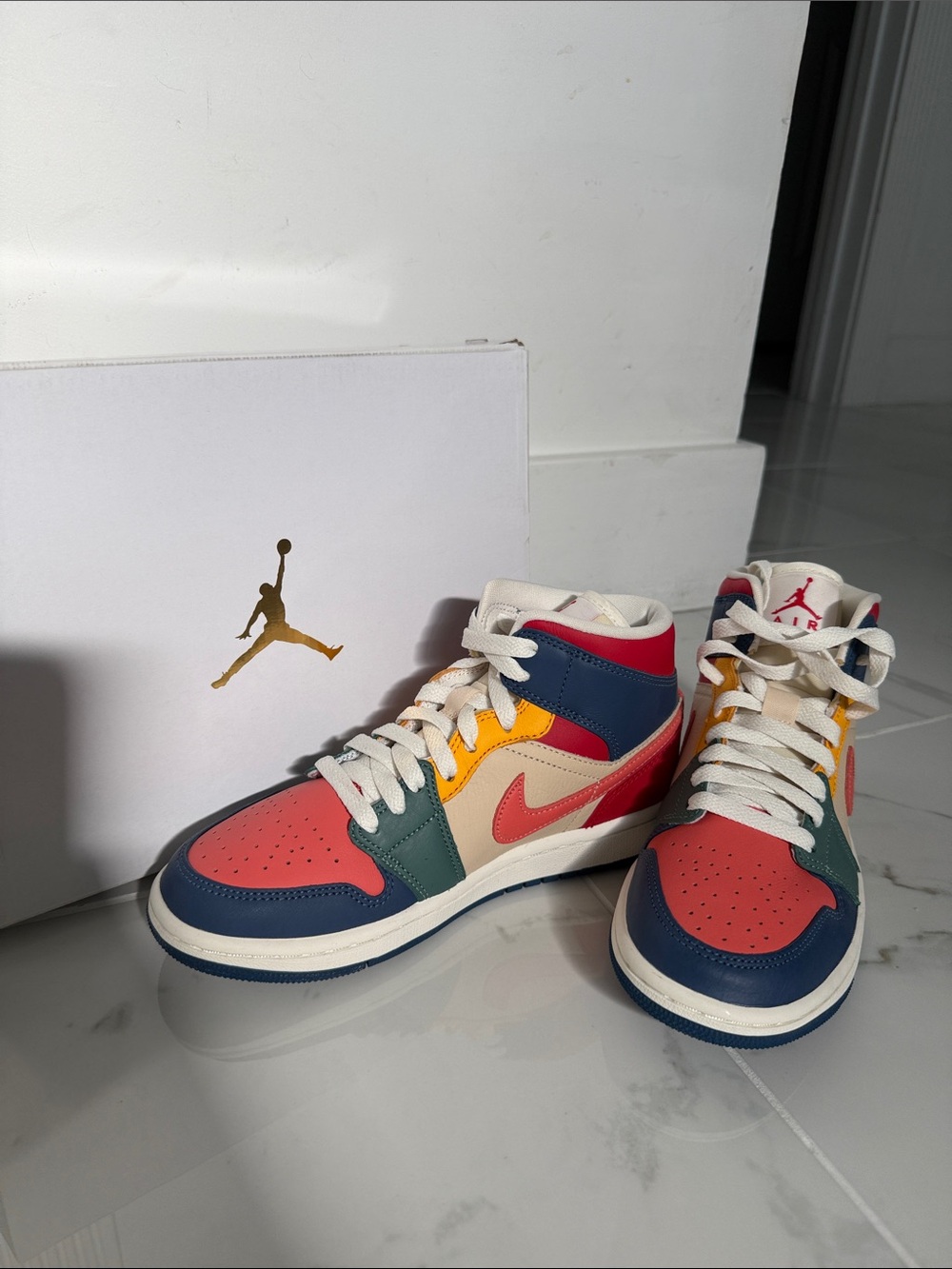 Jordan Mid-Top Sneakers in Multi-Color